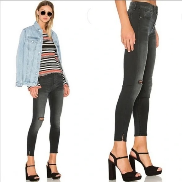 NWT Rag & Bone Ultra Capri in Steele Size 27 - Picture 1 of 7